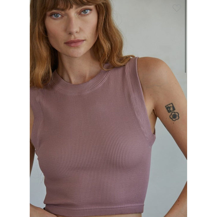Jemma Ribbed Crop Tank