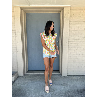Multi Color Baby Doll Top