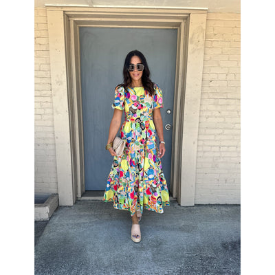 Women's colorful Midi Dress