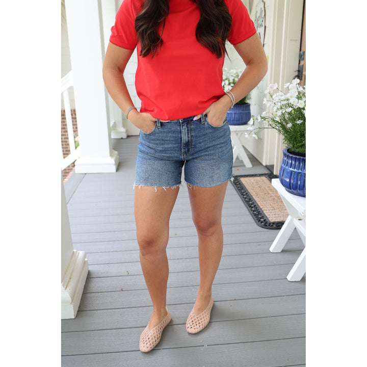 denim shorts 