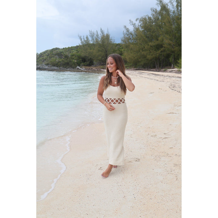 Kate Square Neck Sleeveless Midi Dress