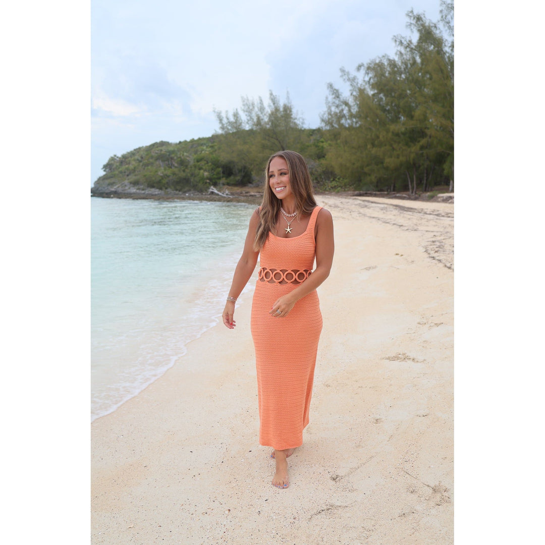 Kate Square Neck Sleeveless Midi Dress