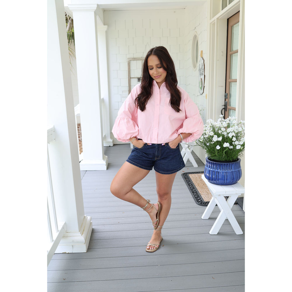 Women's pink top