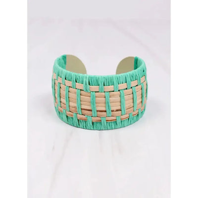Turquoise Woven Cuff Bracelet