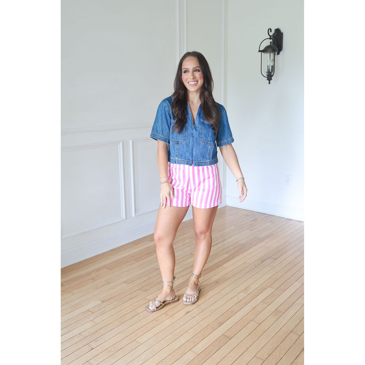 Lissa Striped Shorts