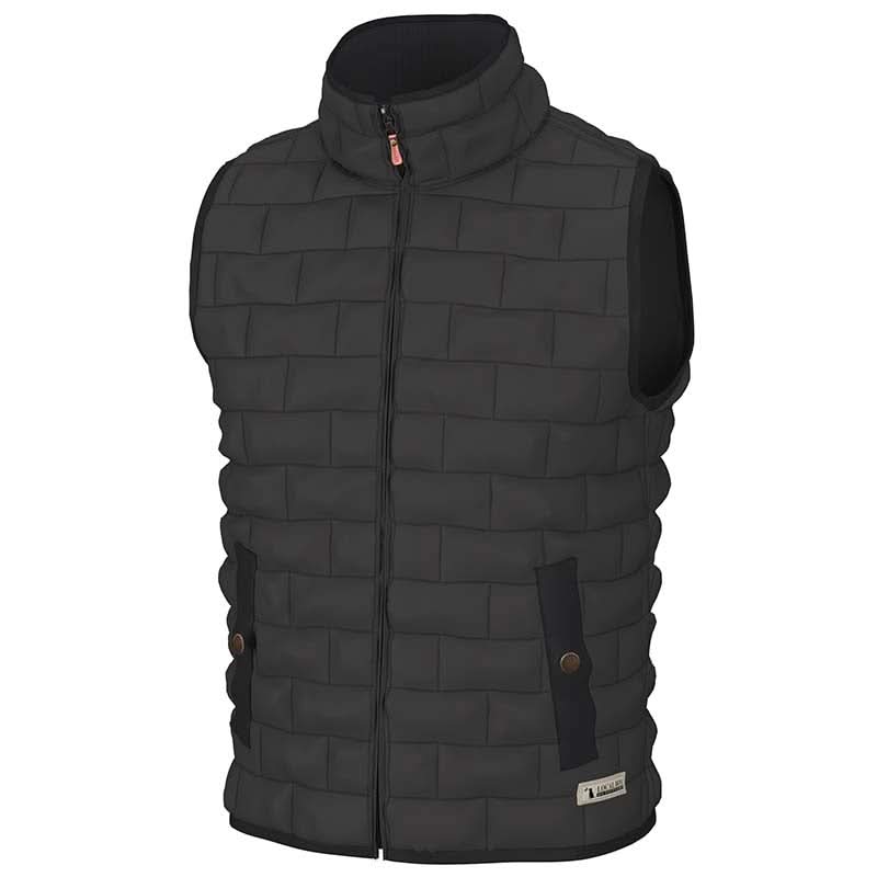 charcoal men's vest
