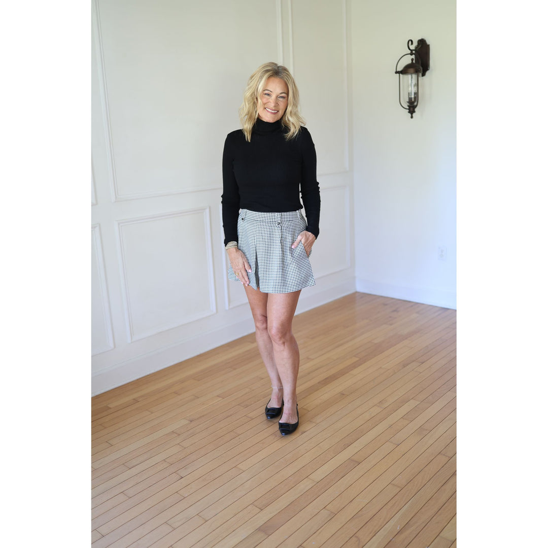 houndstooth skirt
