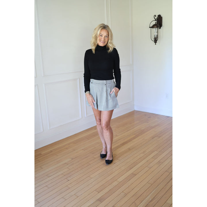 houndstooth skirt