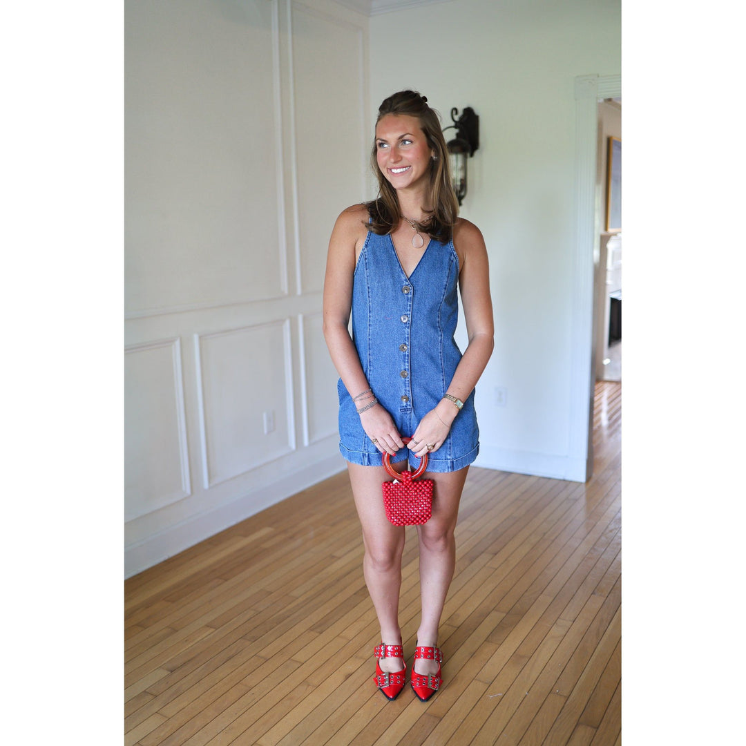 Margret Denim Romper