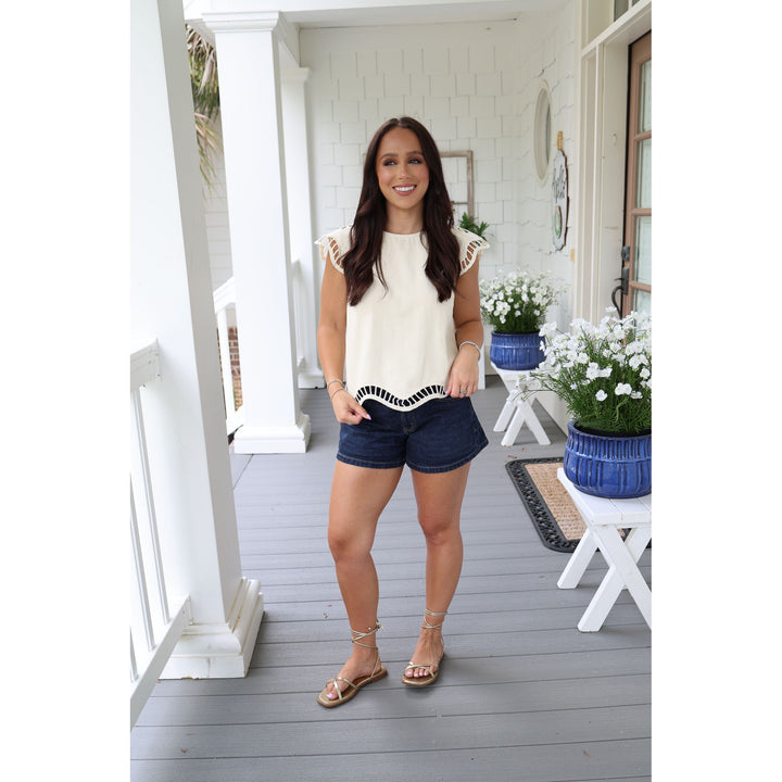 cream blouse 