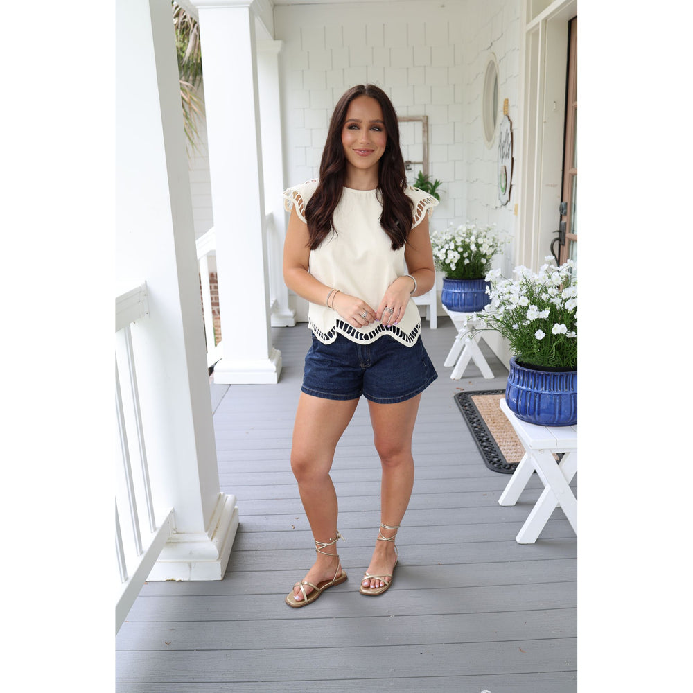cream blouse 