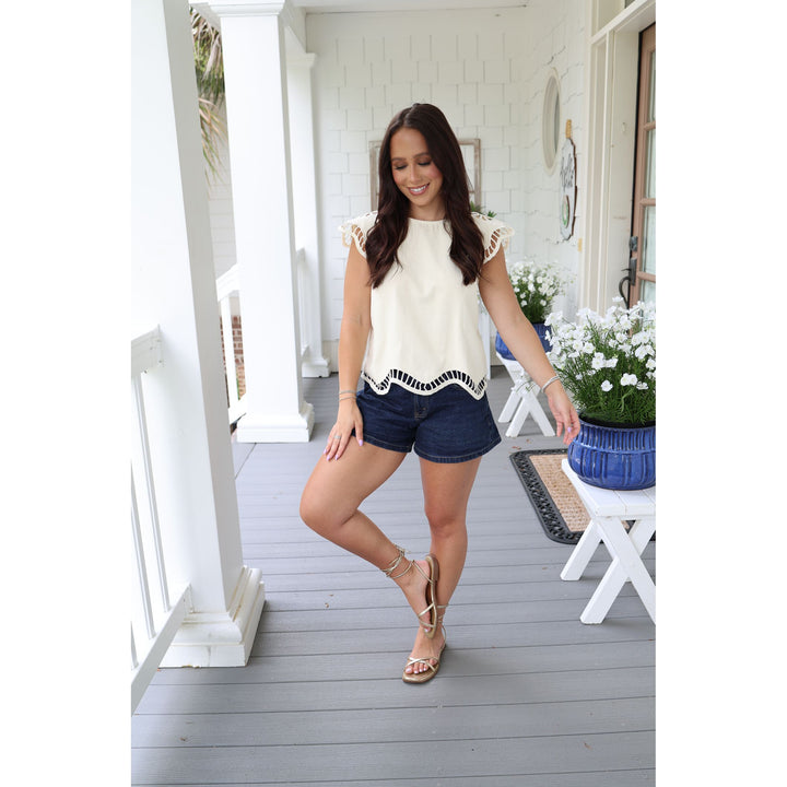 cream blouse 