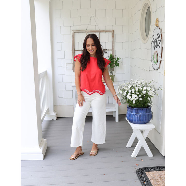 red blouse 