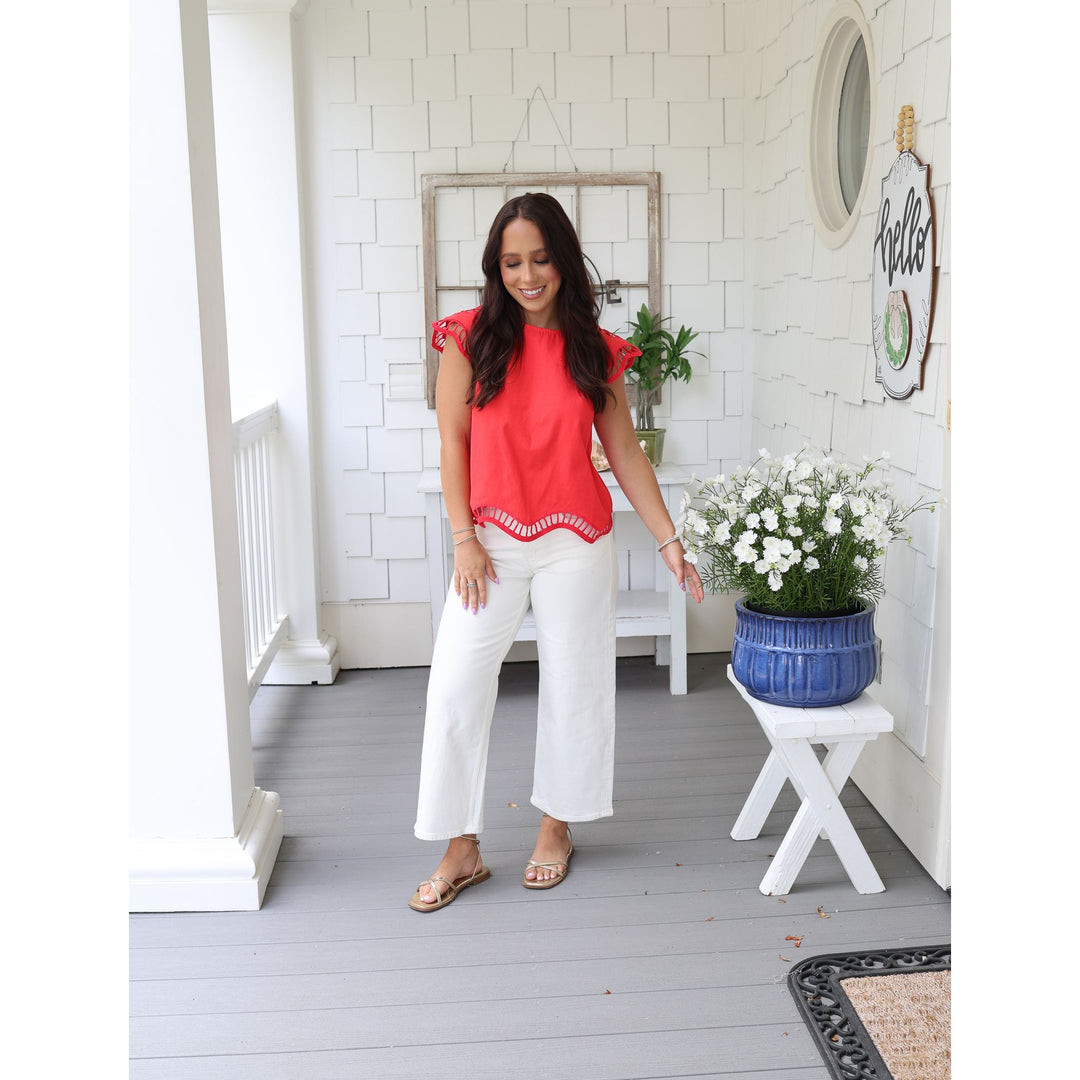 red blouse 