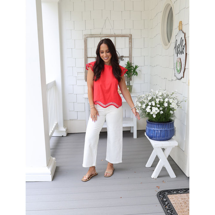 red blouse 