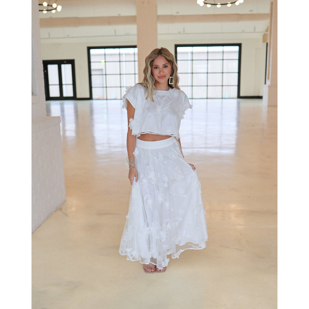 Mattie Crop Top and Midi Skirt Set