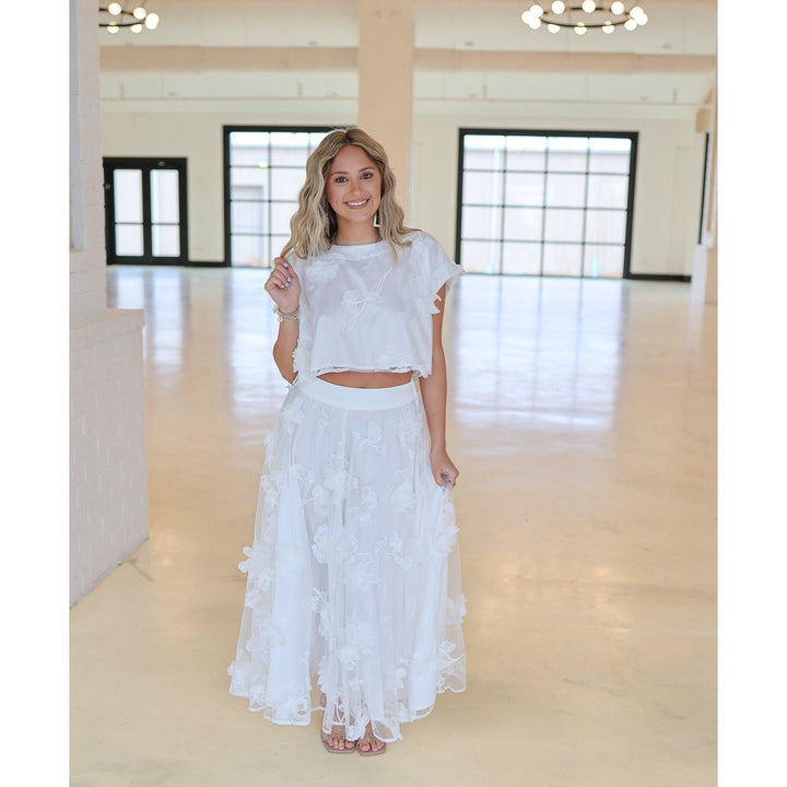 Mattie Crop Top and Midi Skirt Set