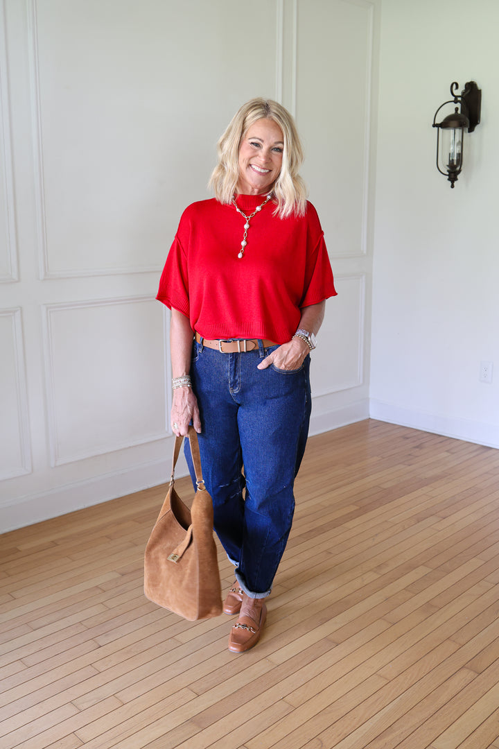 Mila Mock Neck Sweater