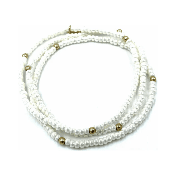 pearl stack bracelet