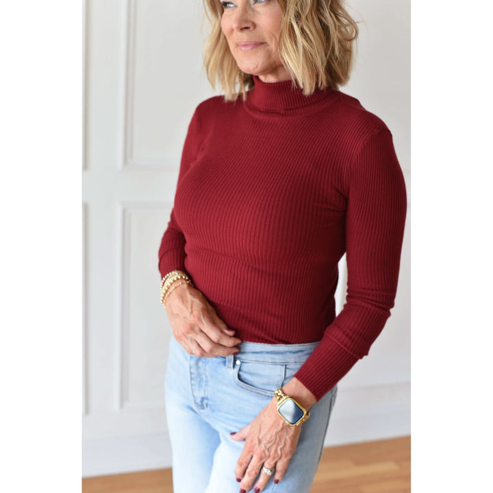 Parker Turtleneck Ribbed Sweater