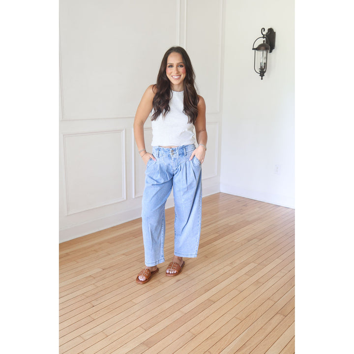 RISEN Sabin Slouchy Barrel Denim