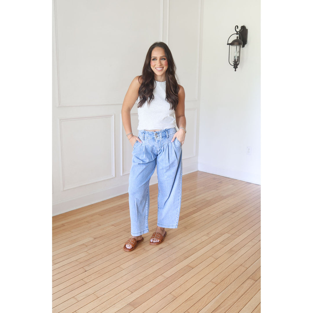RISEN Sabin Slouchy Barrel Denim
