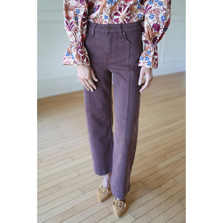 women's brown denim