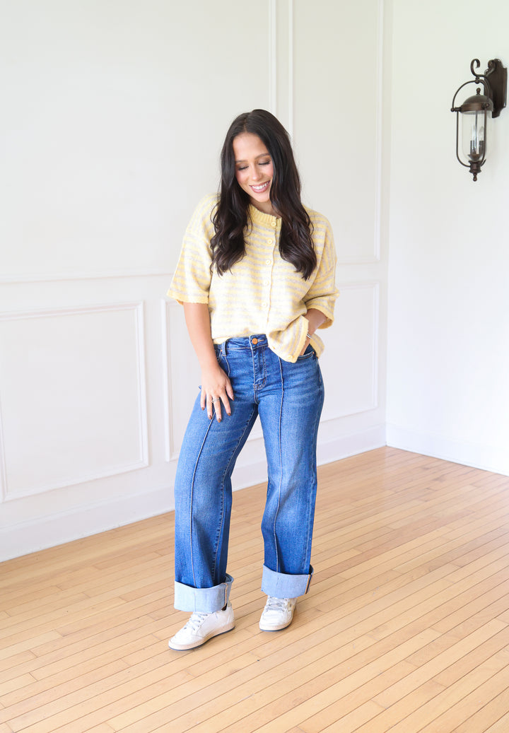 Risen Florence Wide Leg Stretchy Jeans