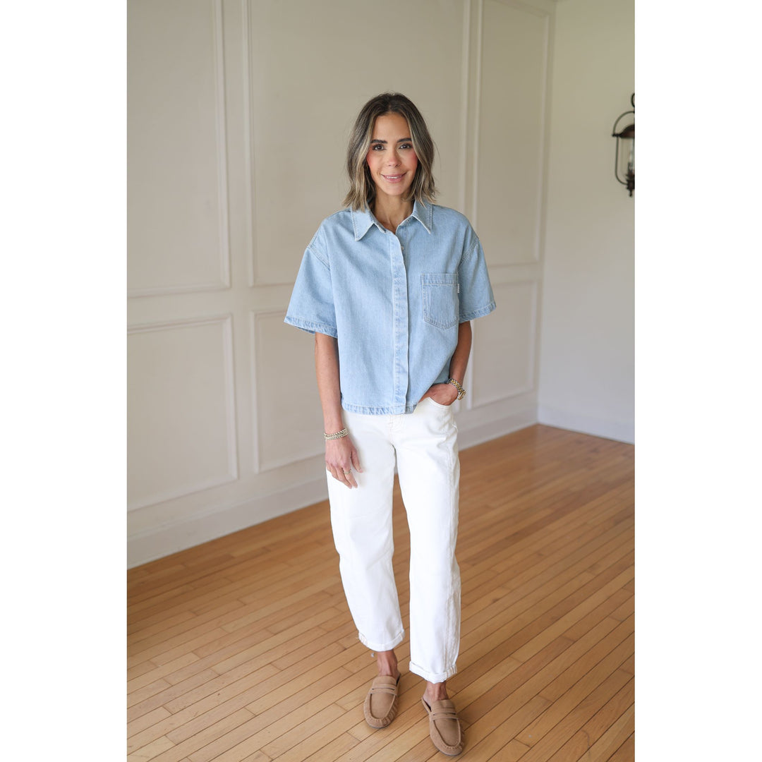 women's denim shirt