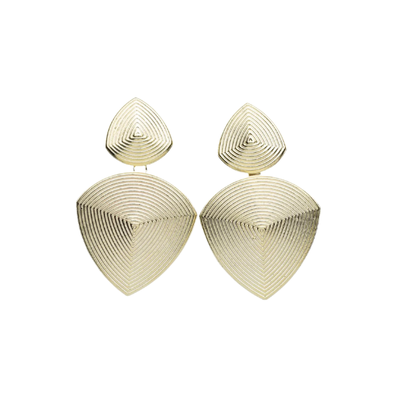 gold earrings
