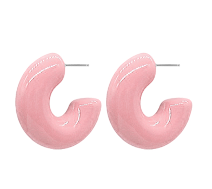 Chunky Hoops Pink