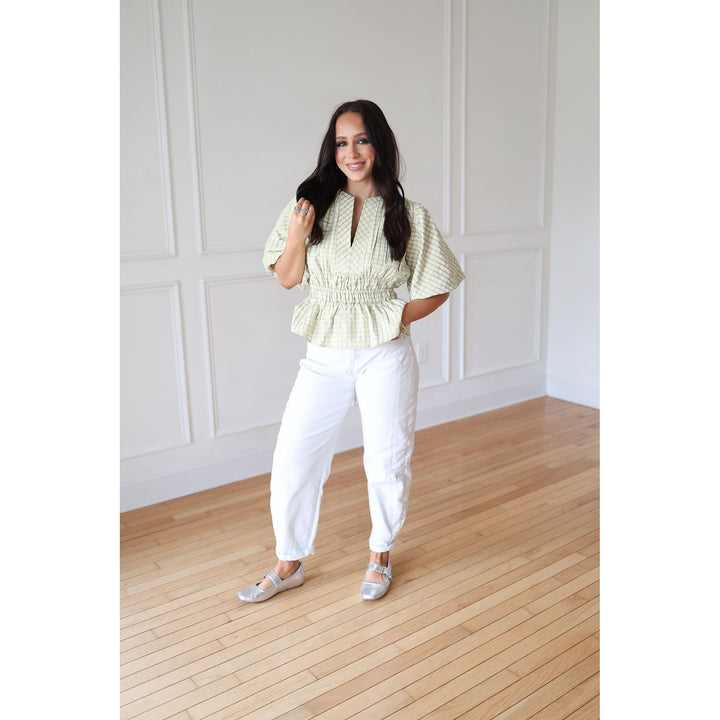 GREEN WOMEN'S TOP