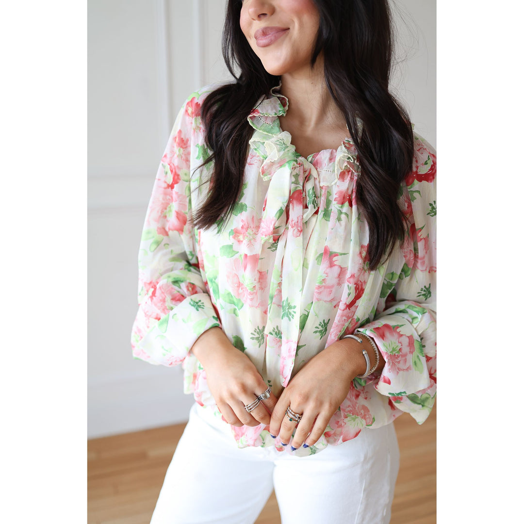 WOMEN'S FLORAL TOP