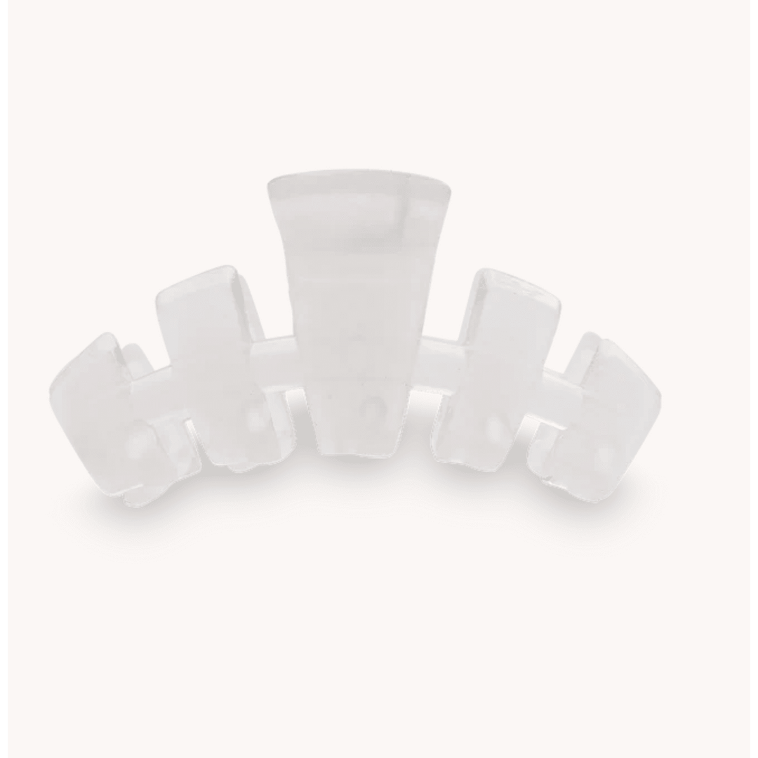 Teleties Classic Coconut White Tiny Hair Clip