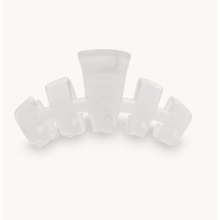 Teleties Classic Coconut White Tiny Hair Clip