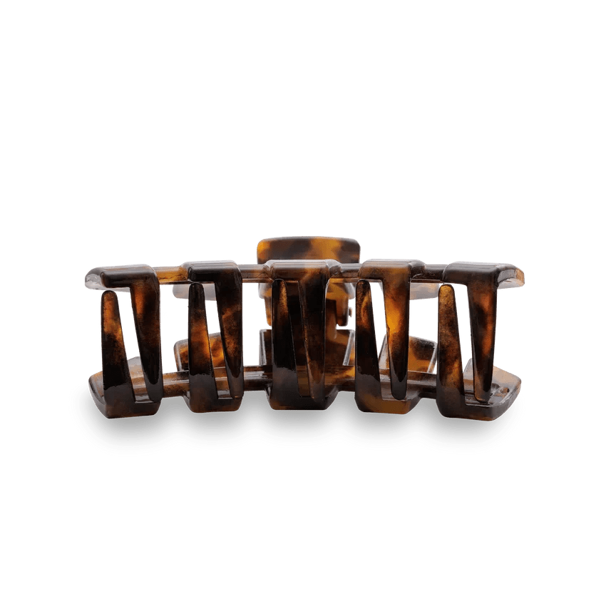 Tortoiseshell hair clip on a transparent background