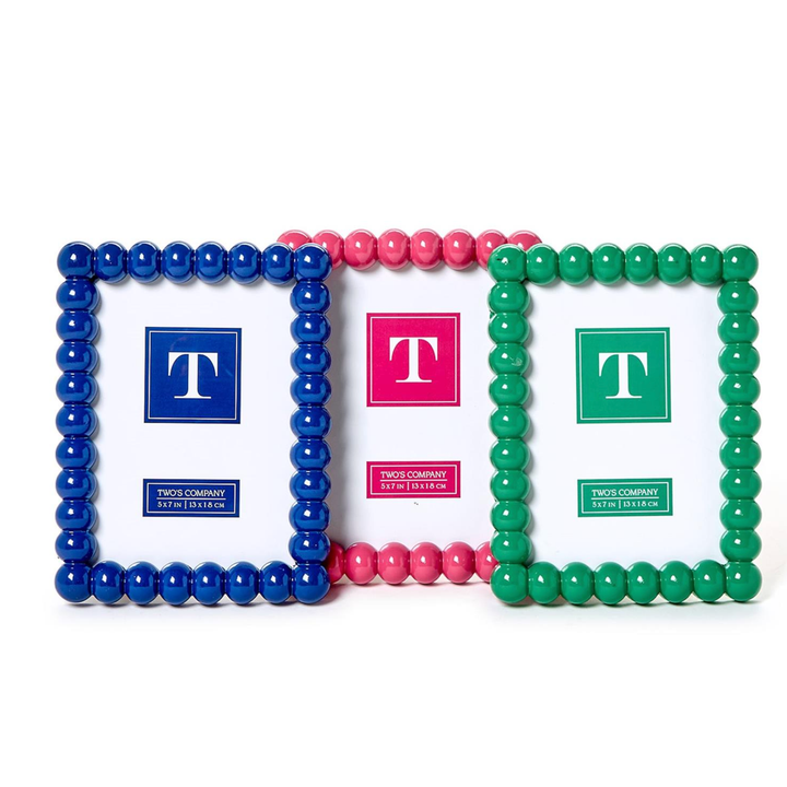 Two's Company Hobnail 5x7 Photo Frame