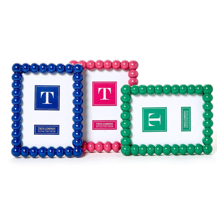 Two's Company Hobnail 5x7 Photo Frame