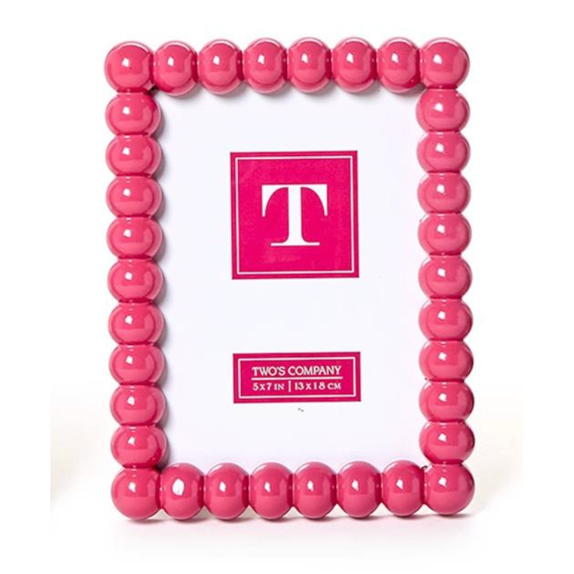 Pink Hobnail 5x7 Photo Frame