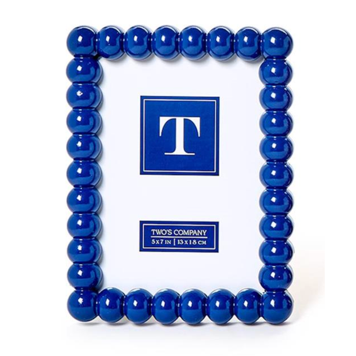 Blue Hobnail 5x7 Photo Frame