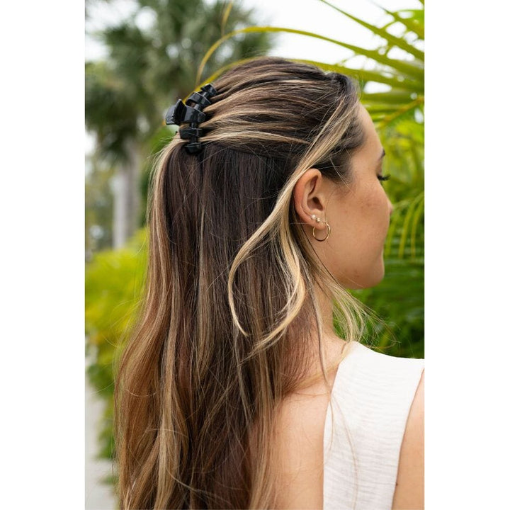 Teleties Classic Jet Black Small Hair Clip