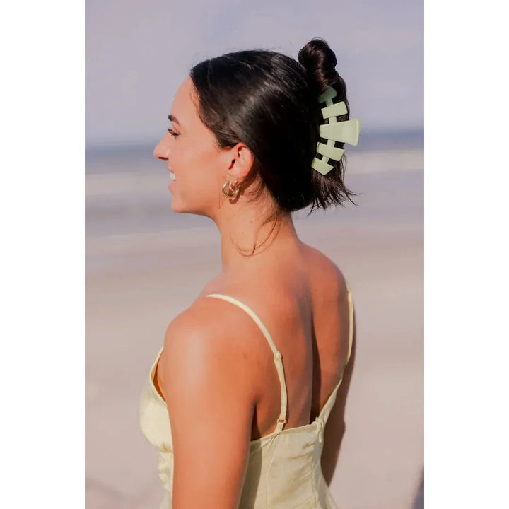 Teleties Classic Aloe, There! Large Hair Clip