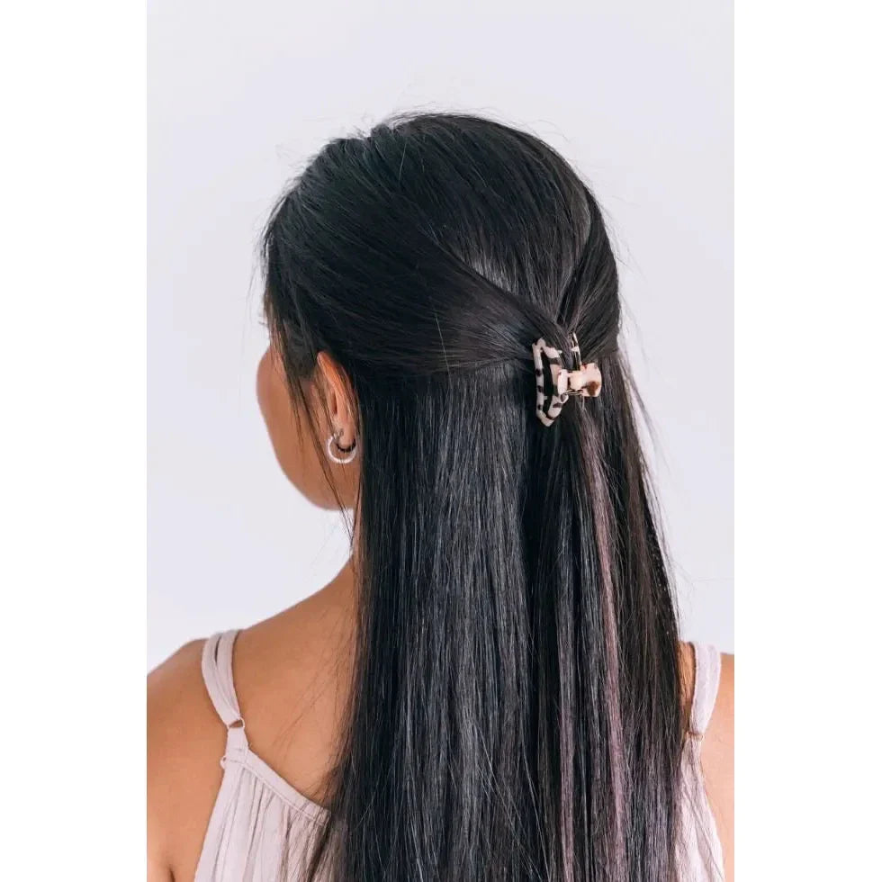 Teleties Open Blonde Tortoise Tiny Hair Clip