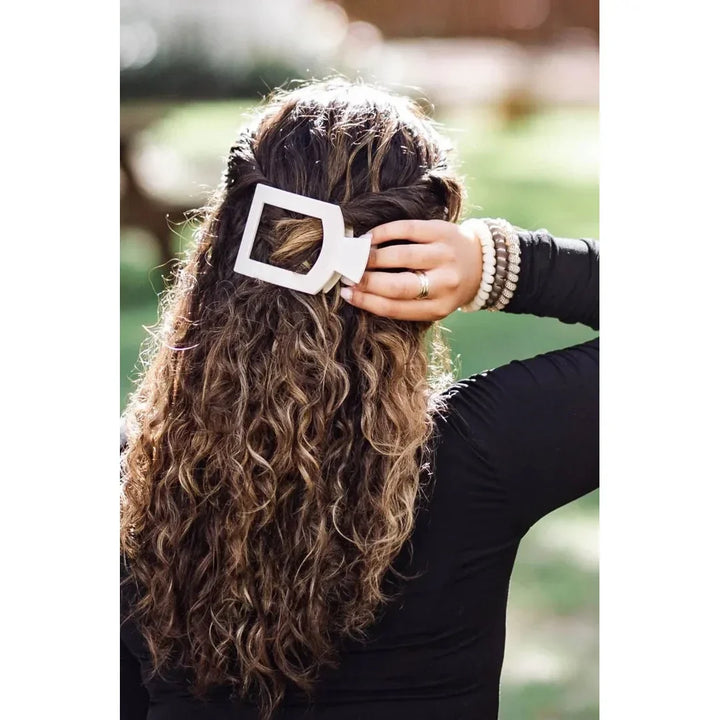 Teleties Toasted Large Flat Square Hair Clip